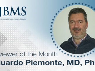 The Reviewer of the Month for May 2021: Dr. Eduardo Piemonte