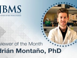 The Reviewer of the Month for September 2021: Dr. Adrian Montano