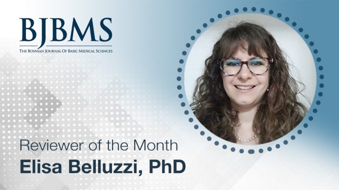 The Reviewer of the Month for December 2022: Elisa Belluzzi, PhD