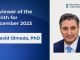 The Reviewer of the Month for December 2023: David Olmeda, PhD